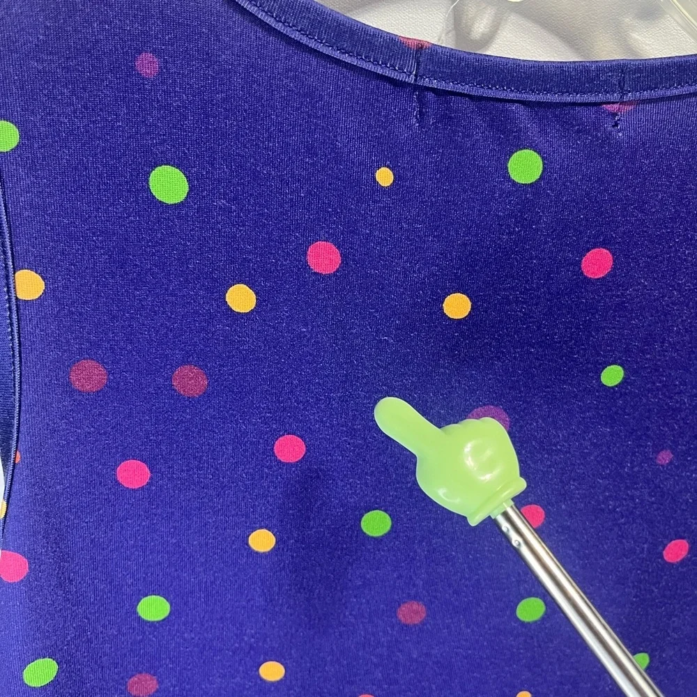 Purple Birthday Dress Balloon Print Kids Casual Size XL